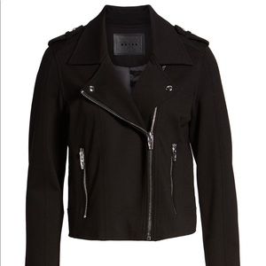 Blank NYC Black Knit Moto Jacket